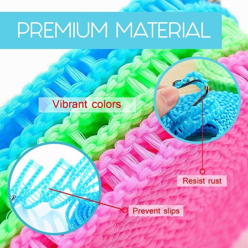 2 Pack Nylon Clothesline Windproof Clothes Drying Rope Travel Random Color