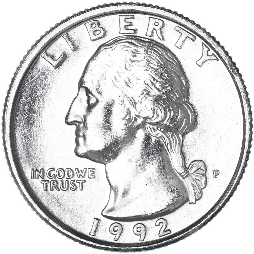 1992-P 25C Washington Quarter From Mint Set
