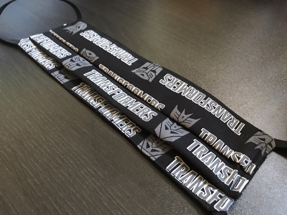 TRANSFORMERS AUTOBOTS DECEPTICON HANDMADE 3LAYERS COTTON/POLYESTER WASHABLE