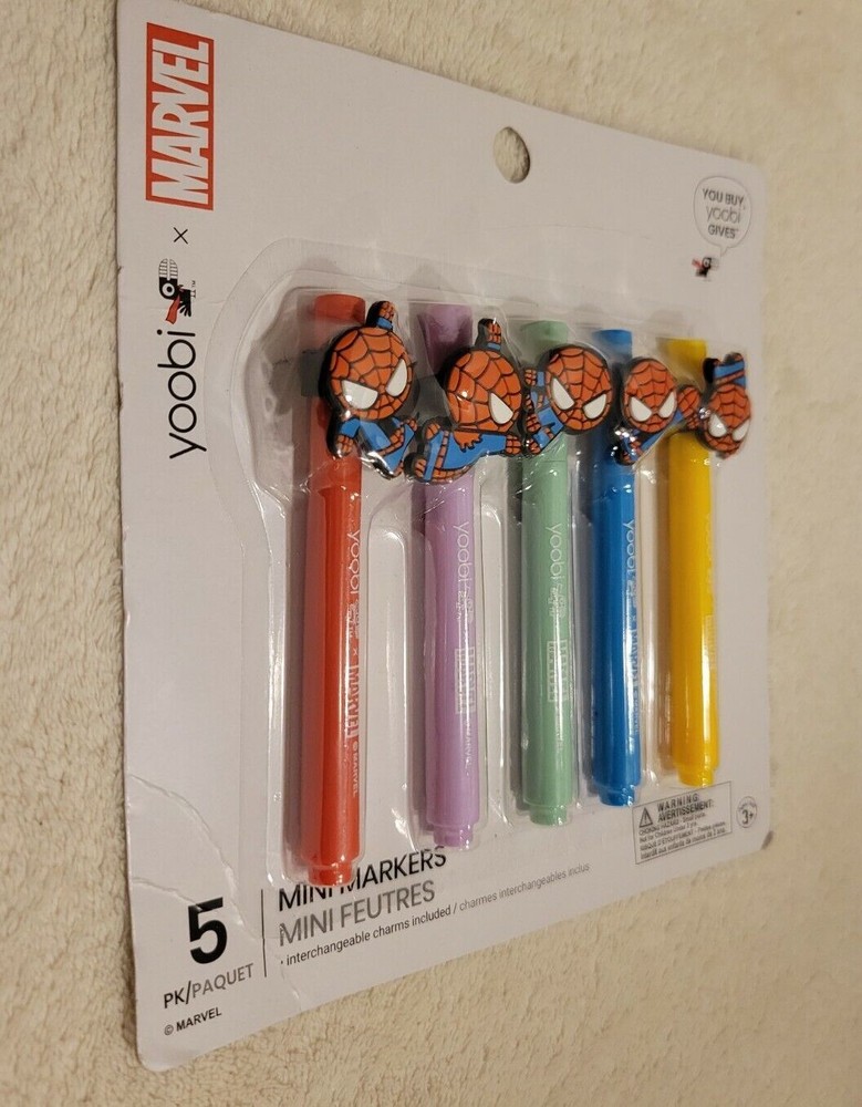 Yoobi marvel Erasers & Superman Mini Markers