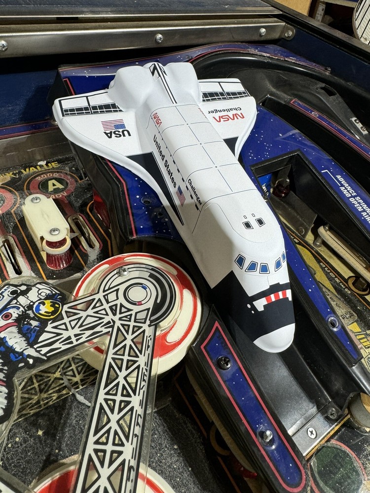 1984 Williams Space Shuttle Pinball Machine "Defender" Full Assembly Plug+Switch