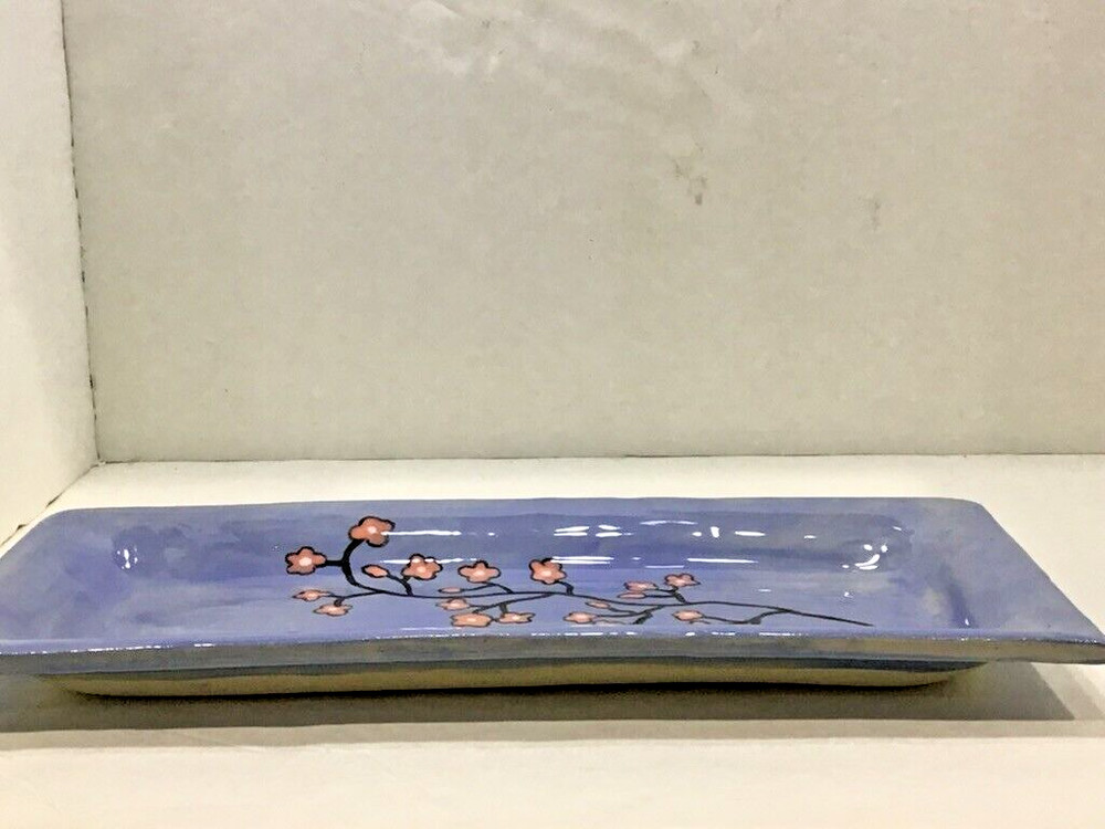 Raised Cherry Blossom 13" Rectangular Serving Tray