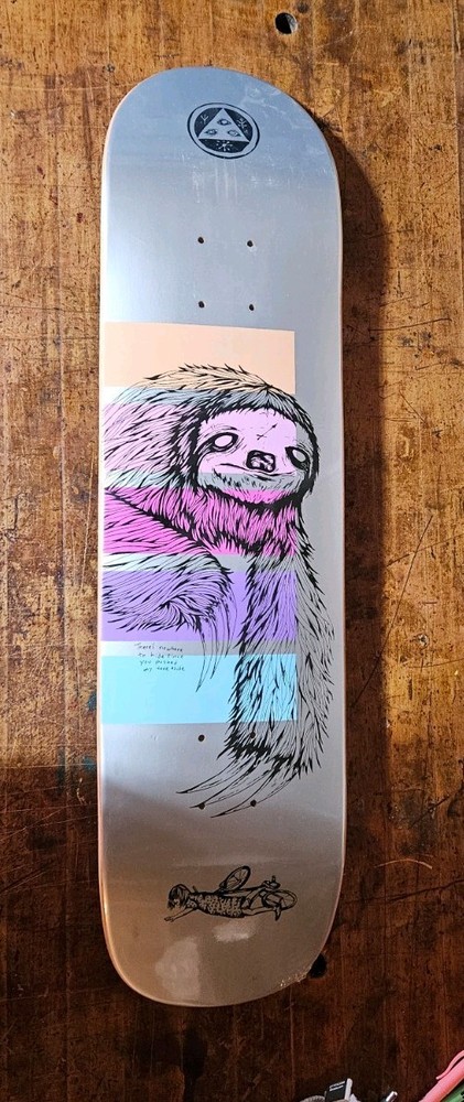 Welcome Skateboards Deck Sloth Art Artwork Geometric Graphic Theme