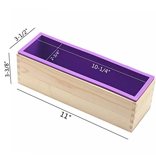 Flexible Rectangular Silicone Soap Mold - 42oz Loaf Box for DIY Soap Making Supp
