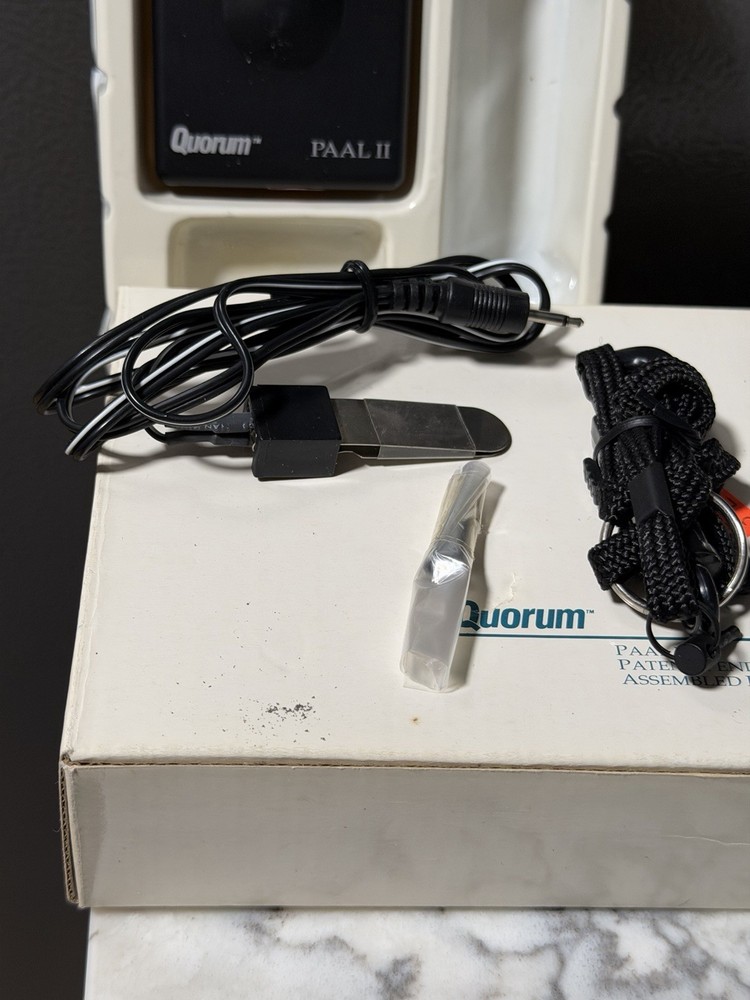 Quorum PAAL II Personal Attack Security Alarm Siren Flashing Light, Untested