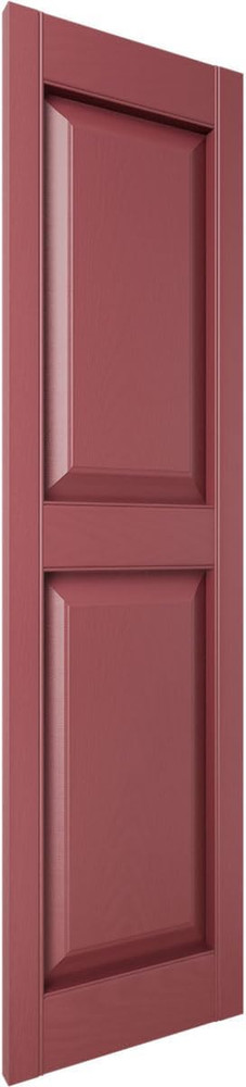 Custom Raised Panel Shutters - Wineberry, 14.5"W x 28"H, Pair