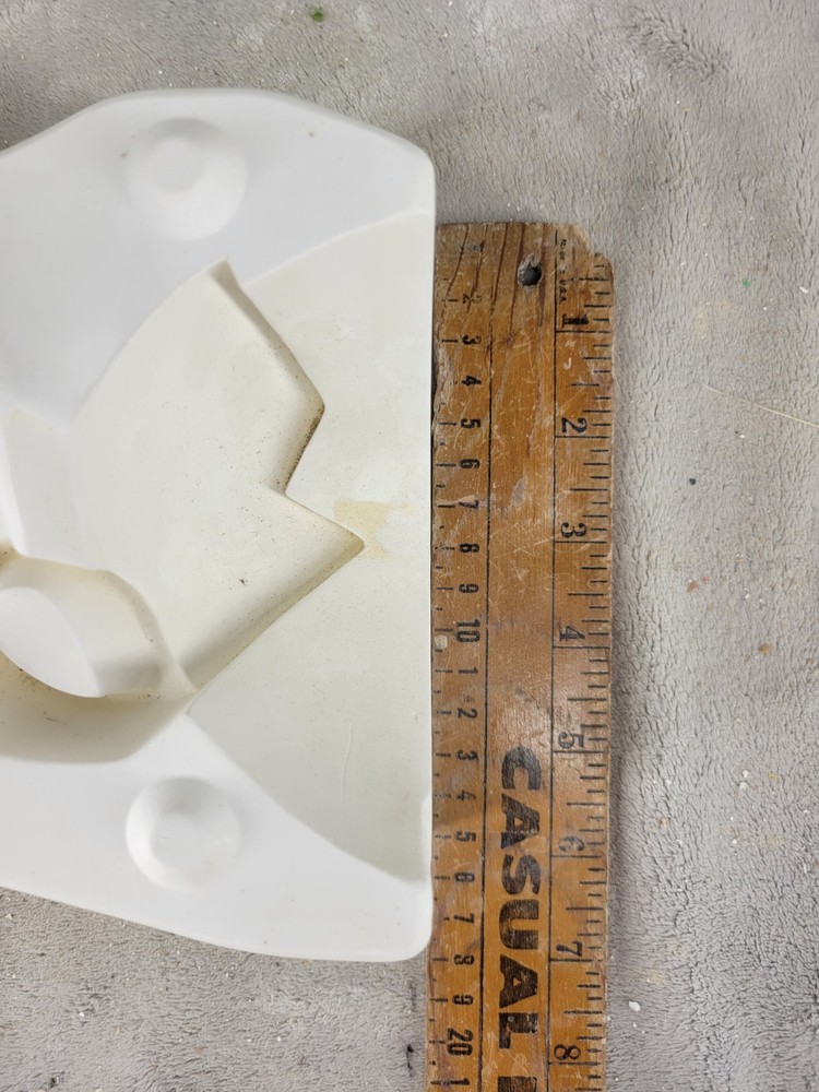 Vintage Ceramic Slip Casting Mold Top Of Egg Container A-82