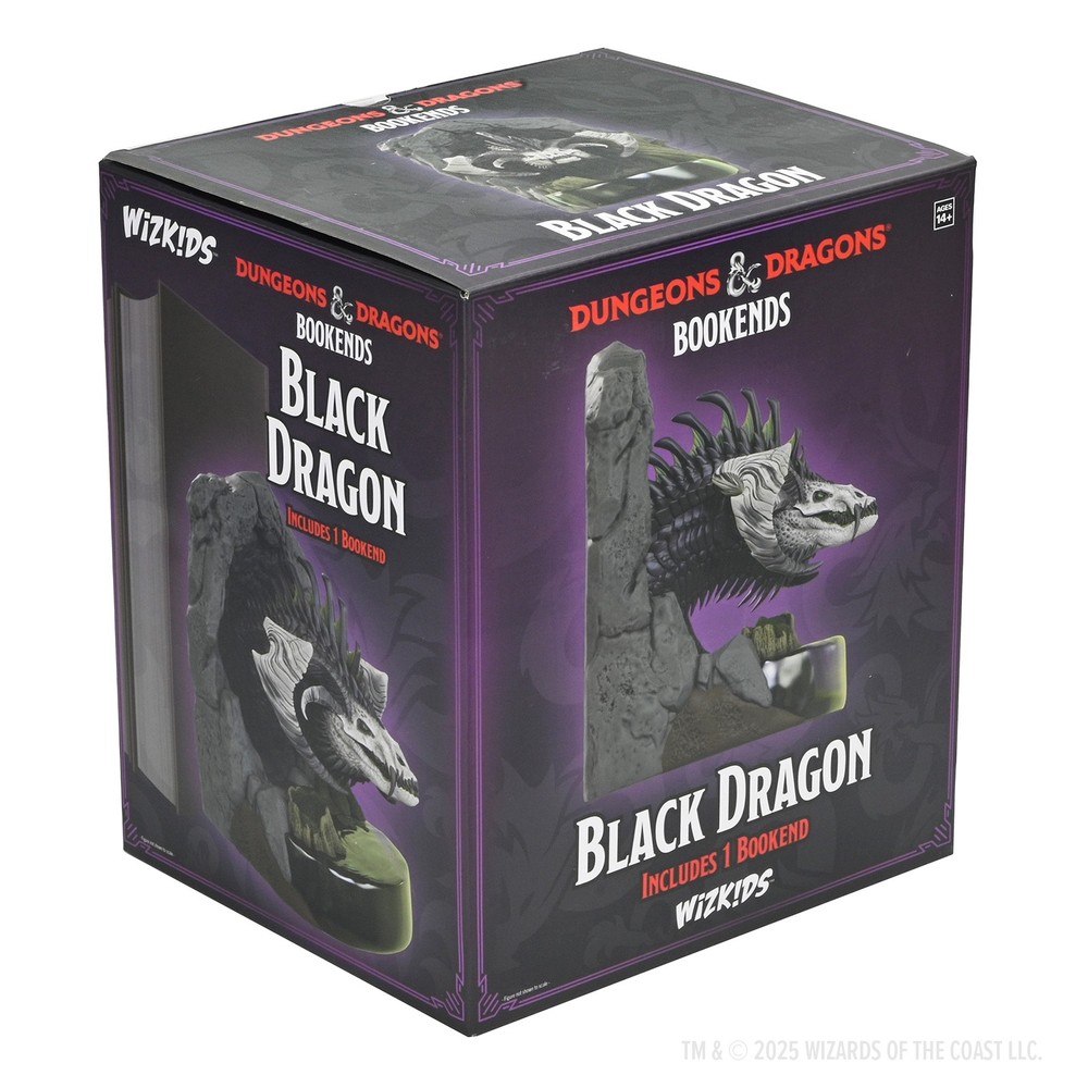 BACK-ORDER - D&D Bookend: Black Dragon