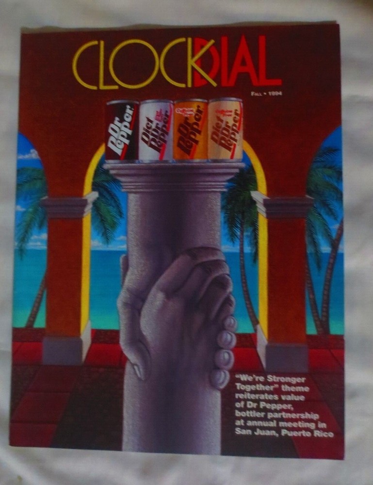 DR PEPPER CLOCK DIAL  FALL 1994 MAGAZINE