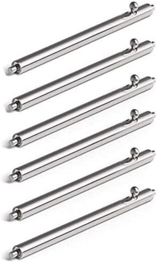Versatile 6-Pack Quick Release Spring Bar Pins for Smartwatches & Bands 16-24mm