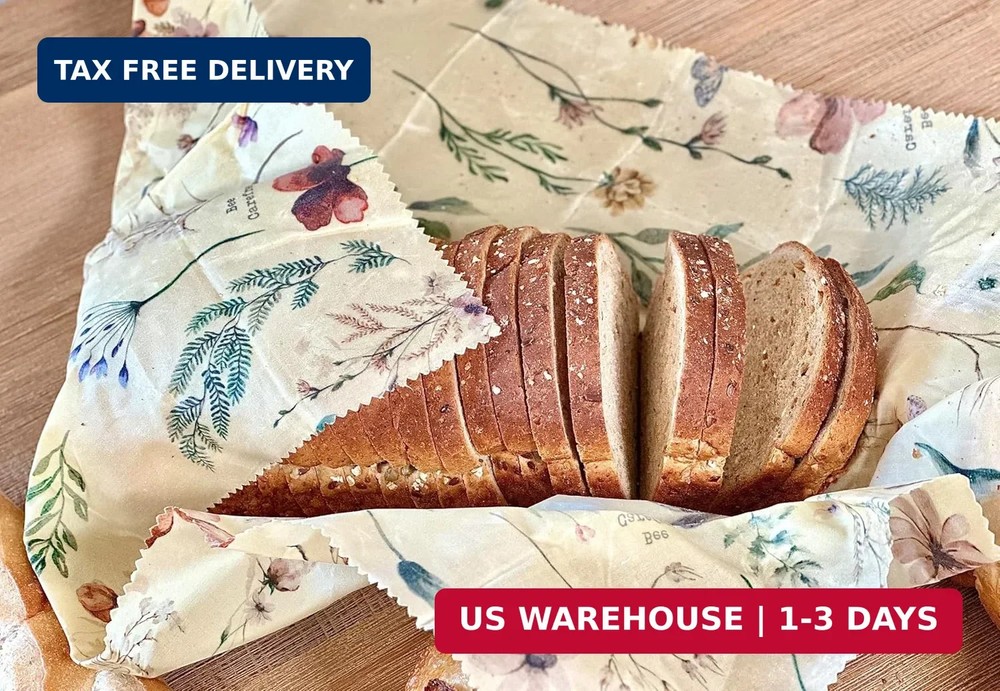 Beeswax Wrap for Bread - Reusable Eco-Friendly Sustainable Food Storage Solution