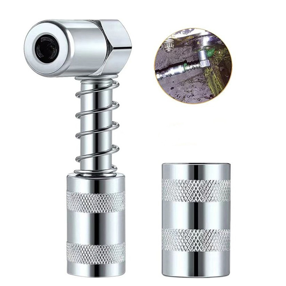 3000-4500PSI 90 Degree Grease Nozzle Adapter 3 Jaw Coupler Grease Fitting Tool