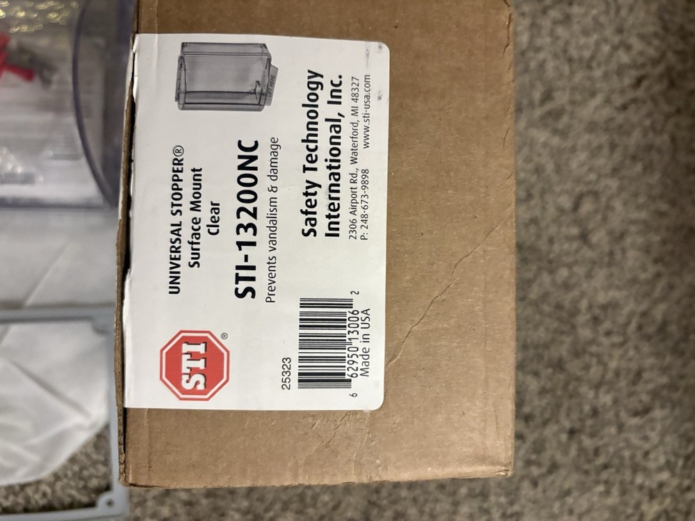 Safety Technologies Universal Stopper without Horn Housing Surface Mount Clear