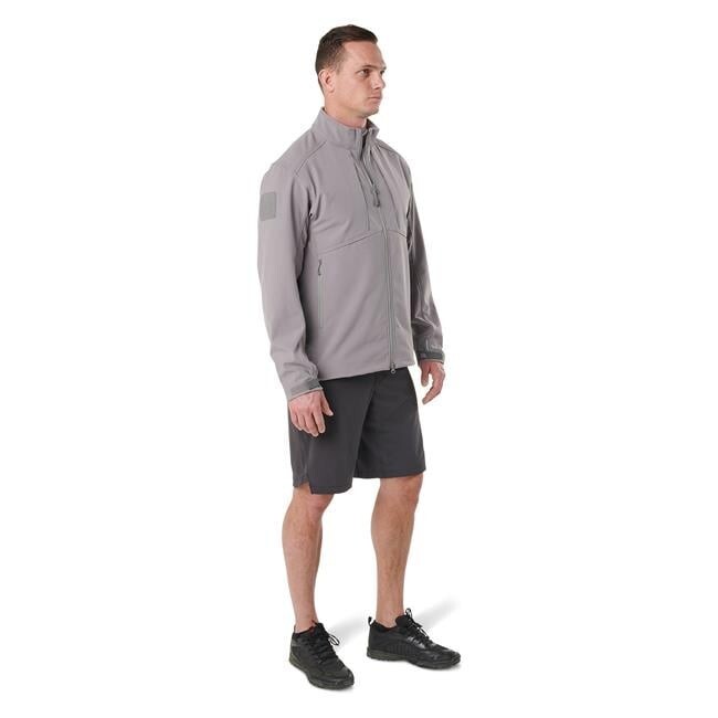 5.11 Tactical Men's Sierra SoftShell Lightweight Jacket Gray Size- SMALL