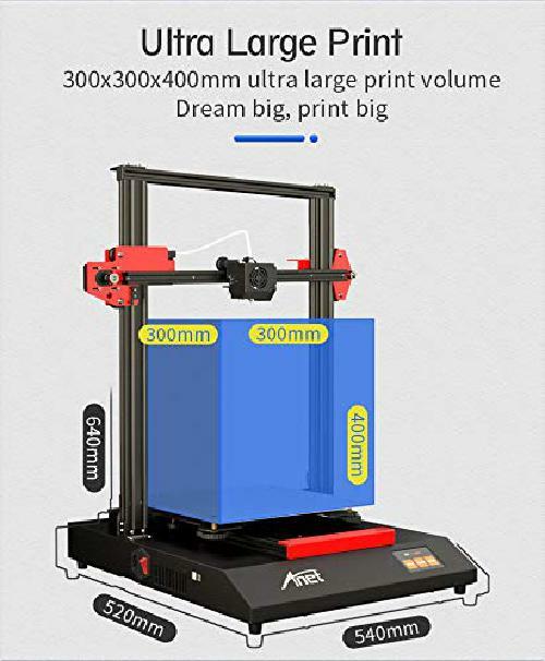 Anet ET5 3D Printer, Matrix Automatic Leveling, Power Outage Recovery Function,