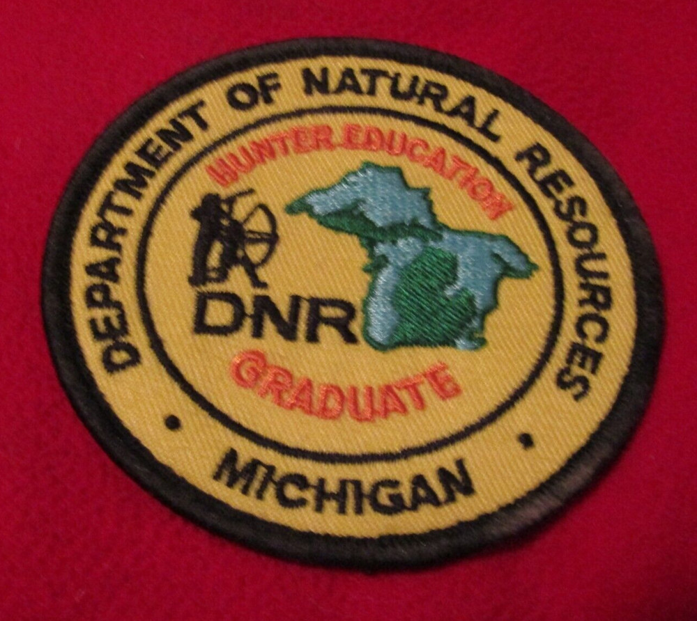 Michigan DNR Hunter Education Graduate 3" Sew On Patch