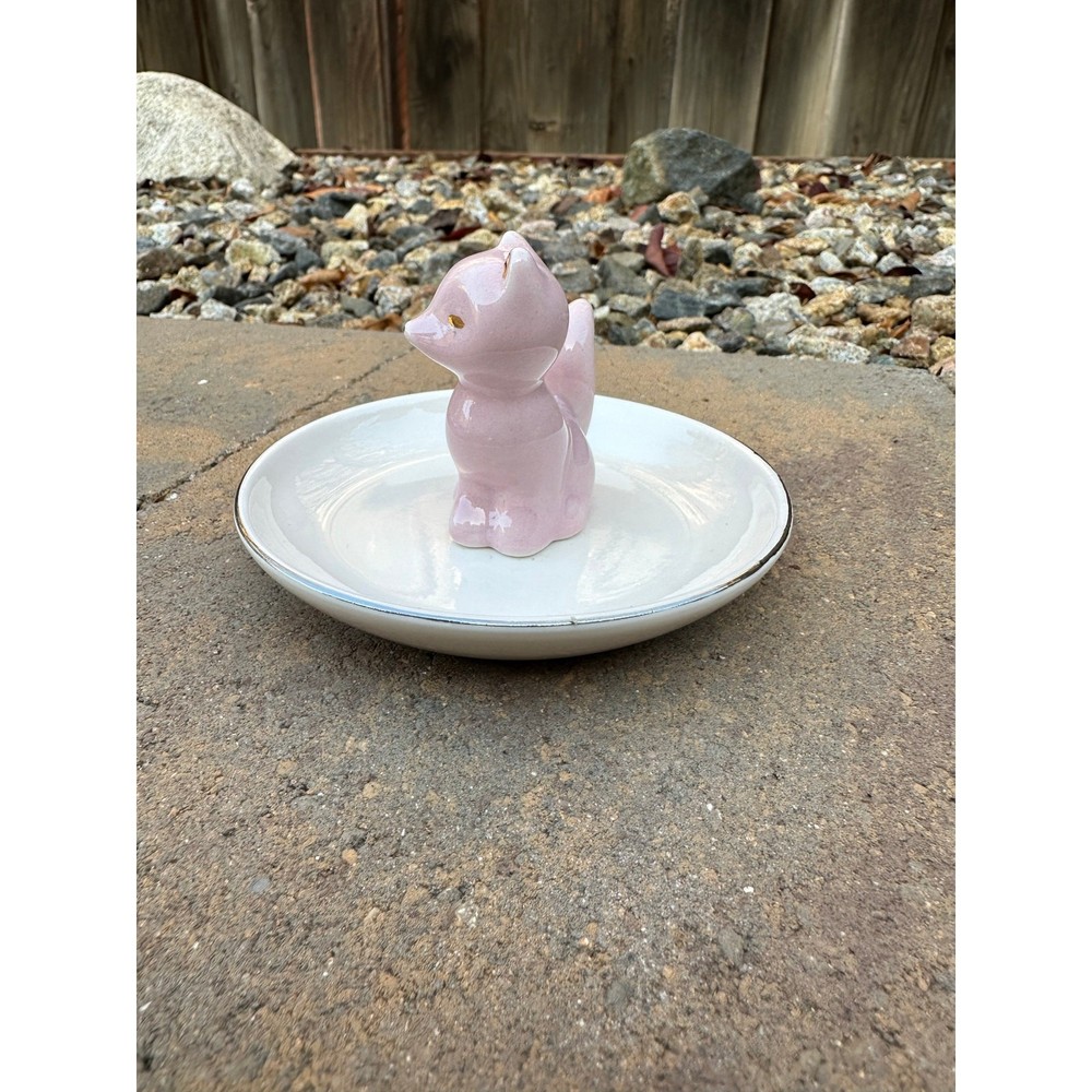 Pink Fox Trinket Dish