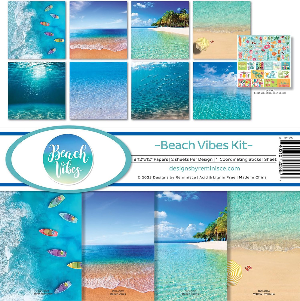 Beach Vibes Scrapbook Collection Kit