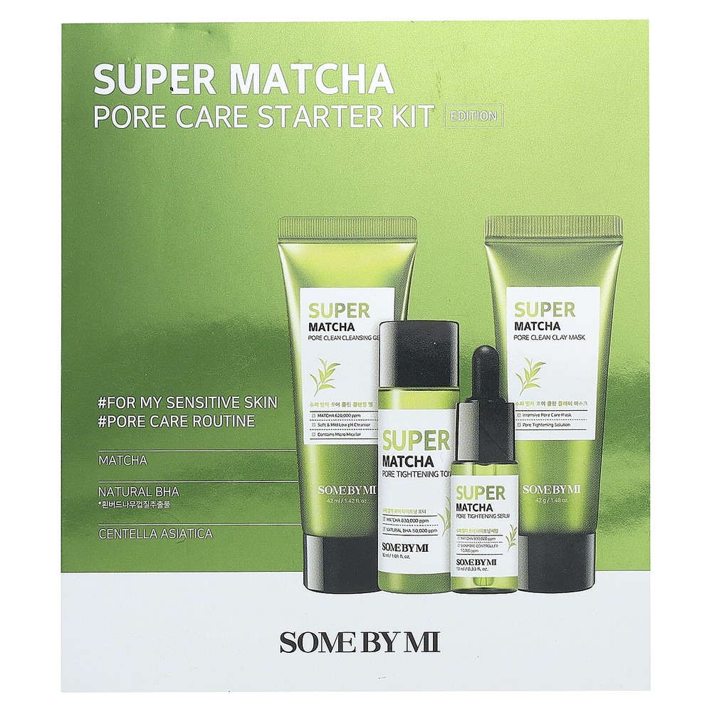 Super Matcha Pore Care Starter Kit, Edition, 4 Piece Set