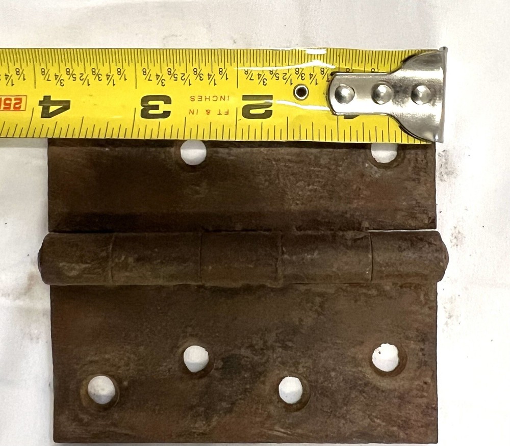 Three Rustic Hinges 4 In X 3 3/4 Gate / Barn Door Hinges