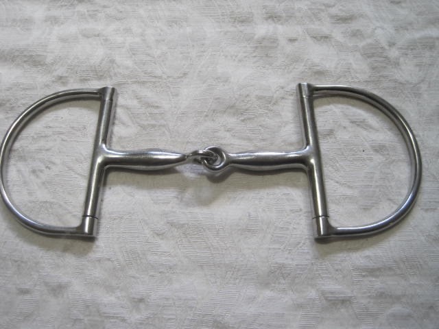 Dee Ring Jointed Snaffle 4 3/4'' Stainless Steel