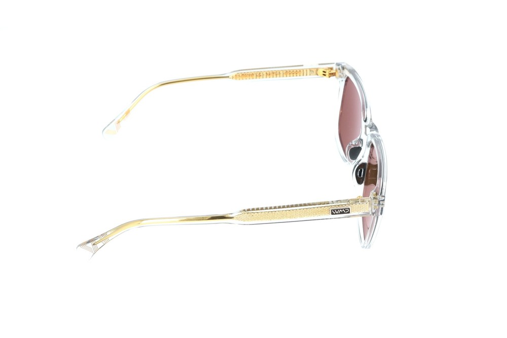 WMP Woods Clear Rectangle Polarized Sunglasses 53-21-151