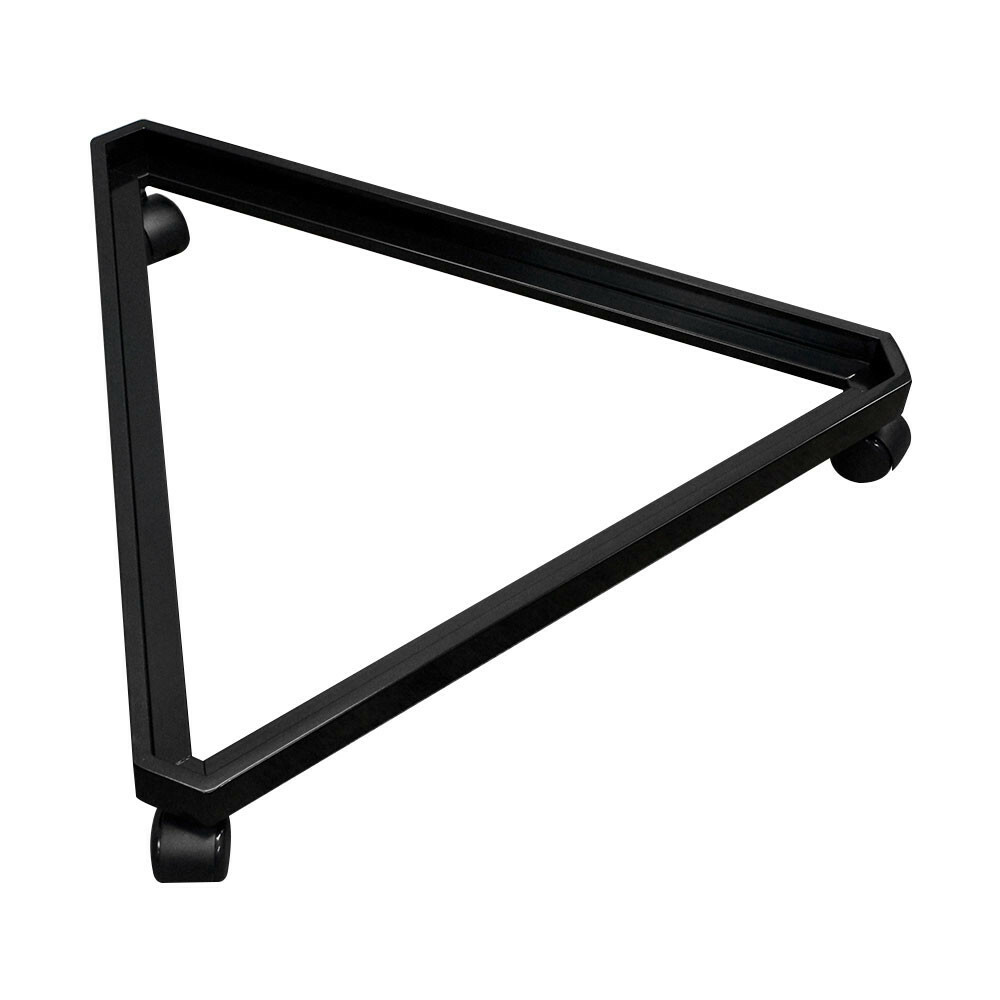 BLACK 3 Way Triangle Rolling Base Display Gridwall Panel Casters Dolly 24x27