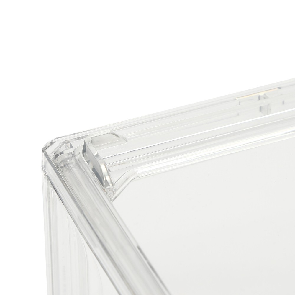 Compact 2-Tier Display Shelf Clear Cake Cupcake Bread Storage Box Display Case