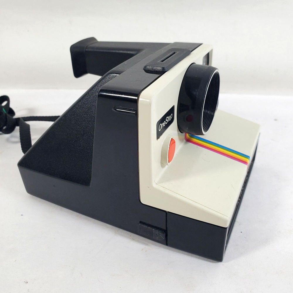 Vintage Polaroid One Step Rainbow Instant Land Camera with Strap