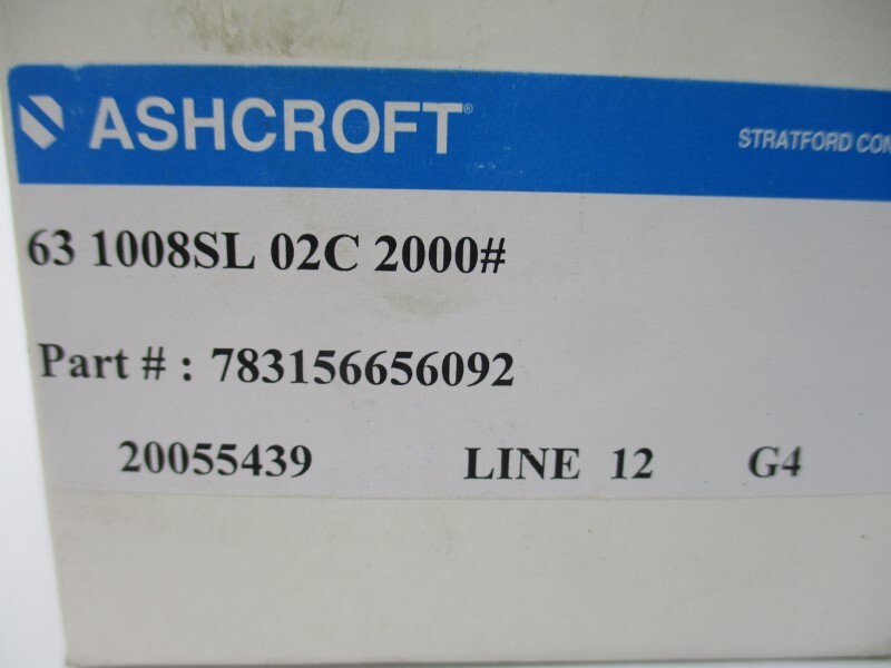 ASHCROFT 631008SL02C2000# 0-2000PSI NSMP