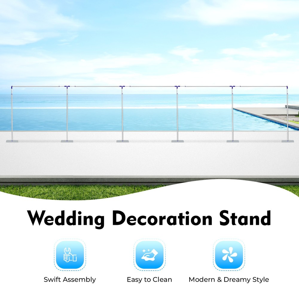 Wedding Backdrop Stand Rectangle Metal Wedding Flower Stand Background Stand