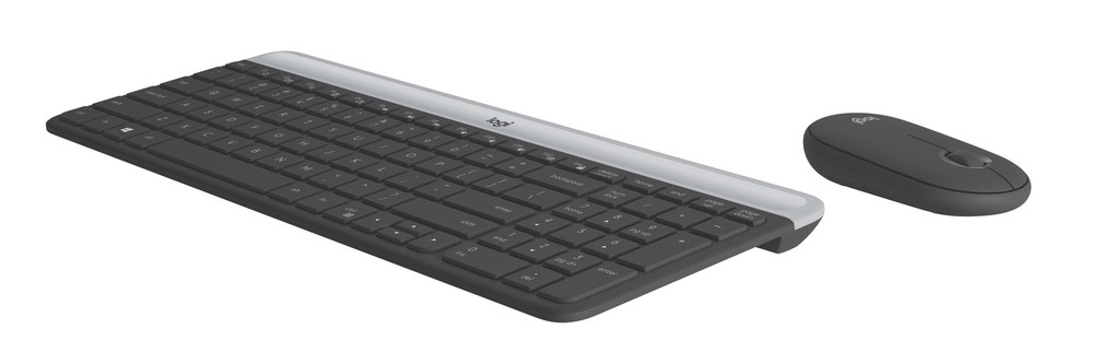 Logitech Slim Wireless Keyboard and Mouse Combo - Low Profile Compact Layout