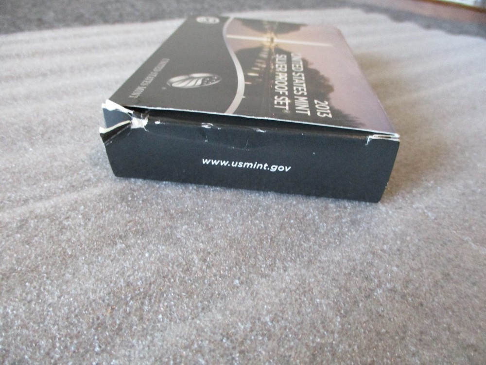 2013 SILVER PROOF SET US MINT "S" & COA + ORIGINAL OUTER BOX