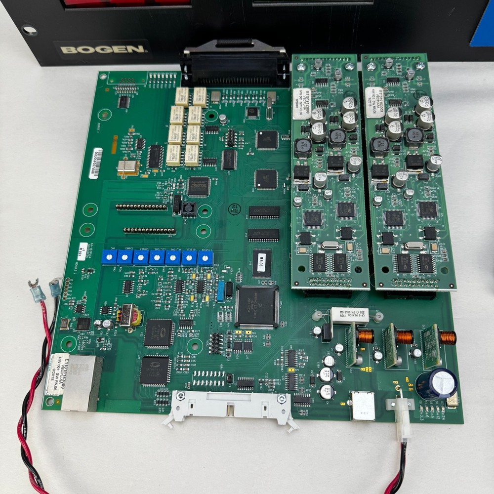 Valcom VECPU-5A Paging Control System w/ Daughter Cards & Bogen Master Clock