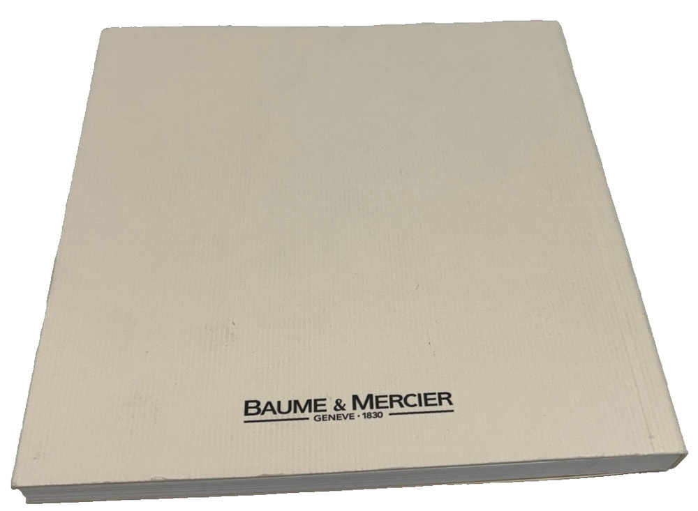 Baume & Mercier Book- Includes History, Instructions for Use