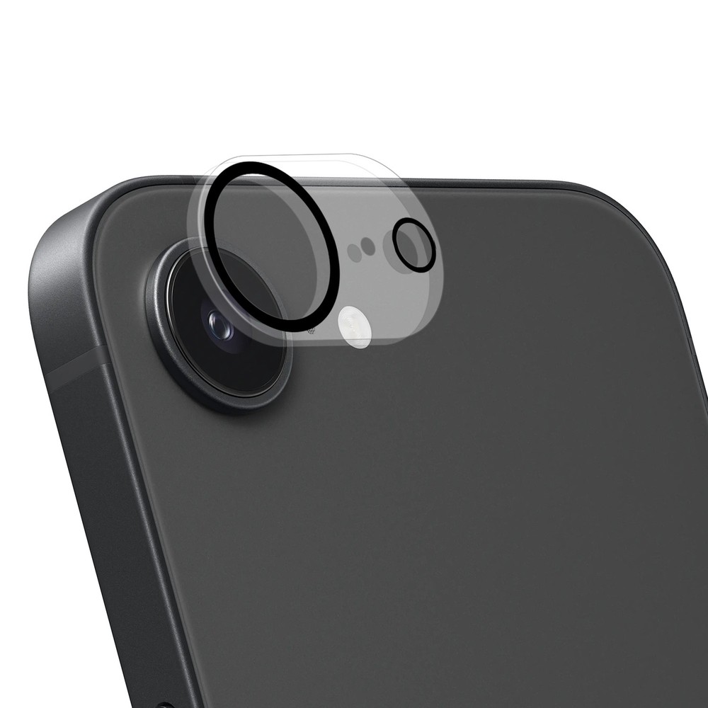 For Apple iPhone 17E /16E Camera Lens Protector Clear Black Tempered Glass Back
