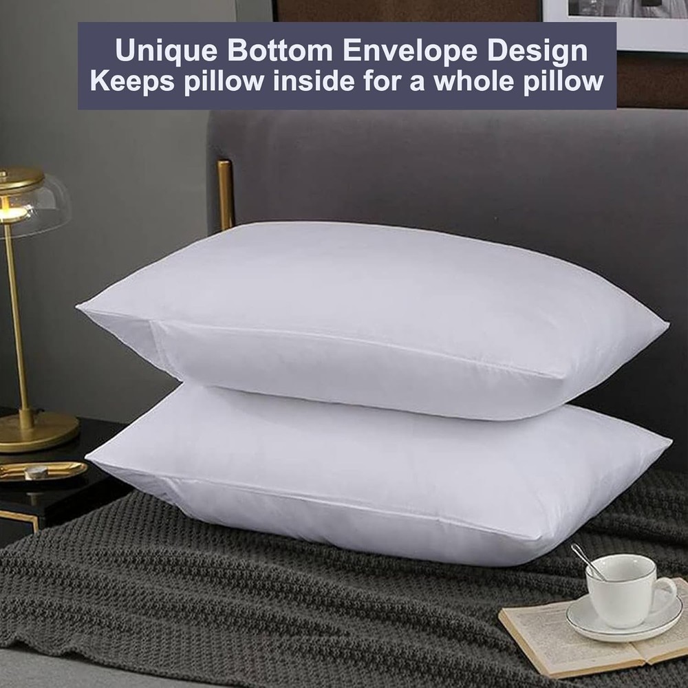 Queen Size Microfiber Pillowcases Bulk White