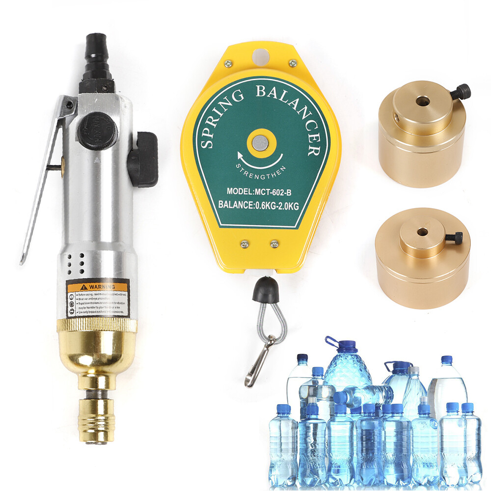 Handheld Pneumatic Bottle Capping Machine Screw Cap Capper Sealing Sealer Tool