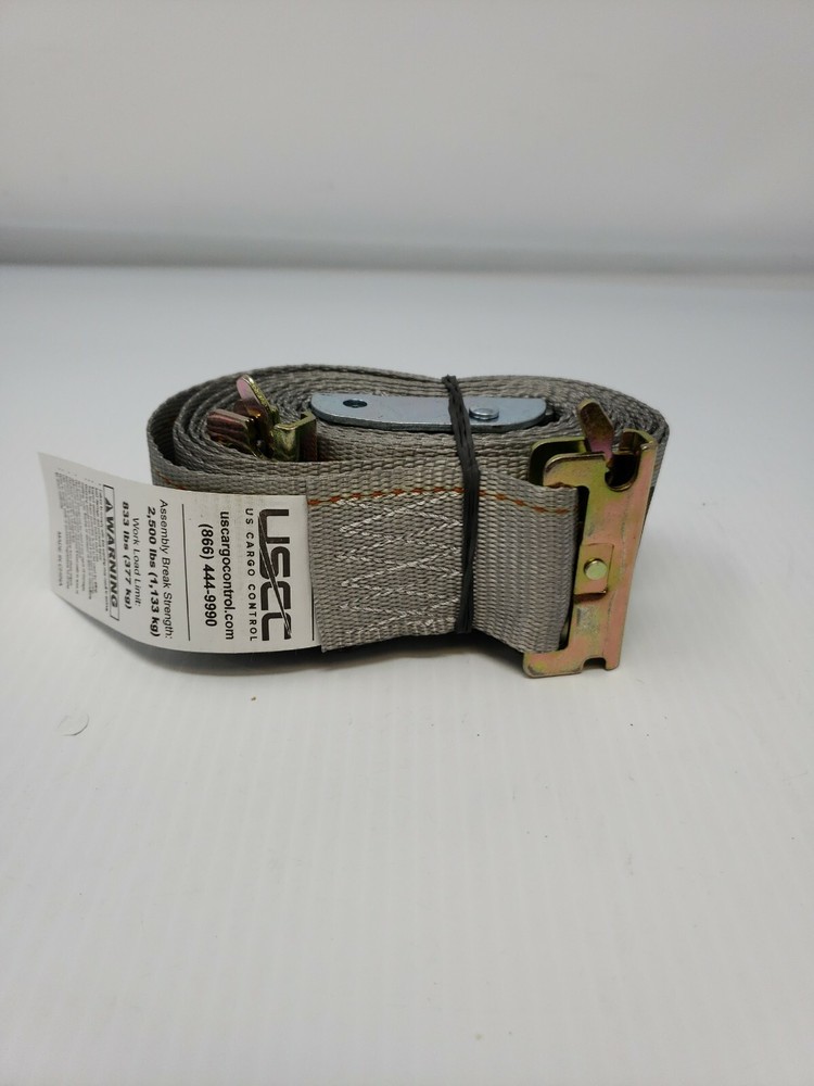 USCC US Cargo Control 2" x 16' Gray E Track Ratchet Straps
