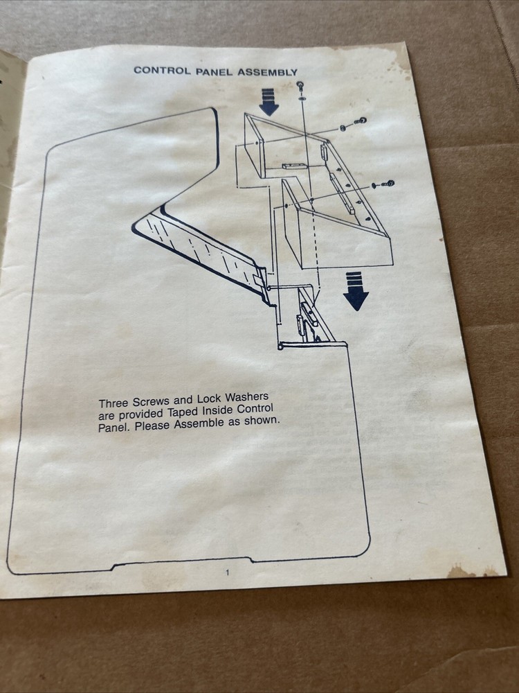 Original Sunset Riders Konami arcade Video game manual