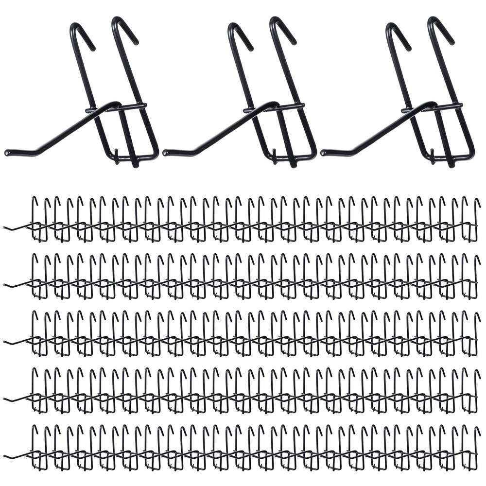 4 Inch Grid Wall Hooks, 100 Pcs Heavy Duty Gridwall Panel Hooks Store Garage ...