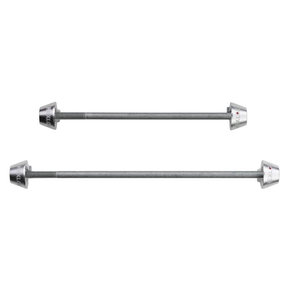 Hexlox Wheel Skewer, MTB, F/R Set, Silver