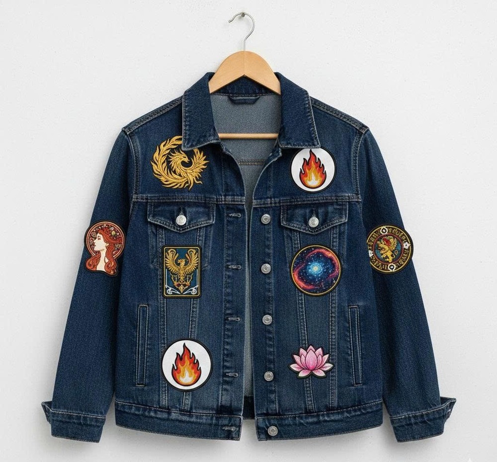 Custom embroidered patch Fist Bump funny design iron-on patch