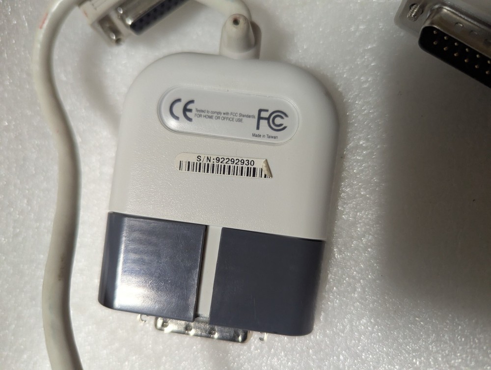 CABLE ONLY! (RARE) Imation Super Disk 120MB Parallel Port CABLE split Genuine