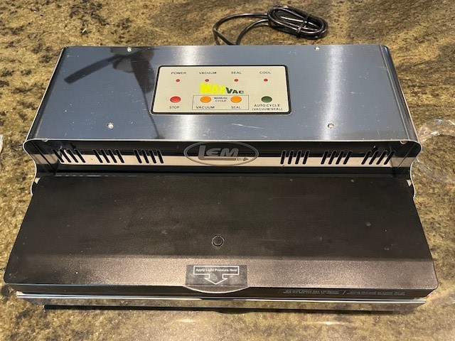 LEM MaxVac 1000 Vacuum Sealer-Model 1088A-Slightly Used