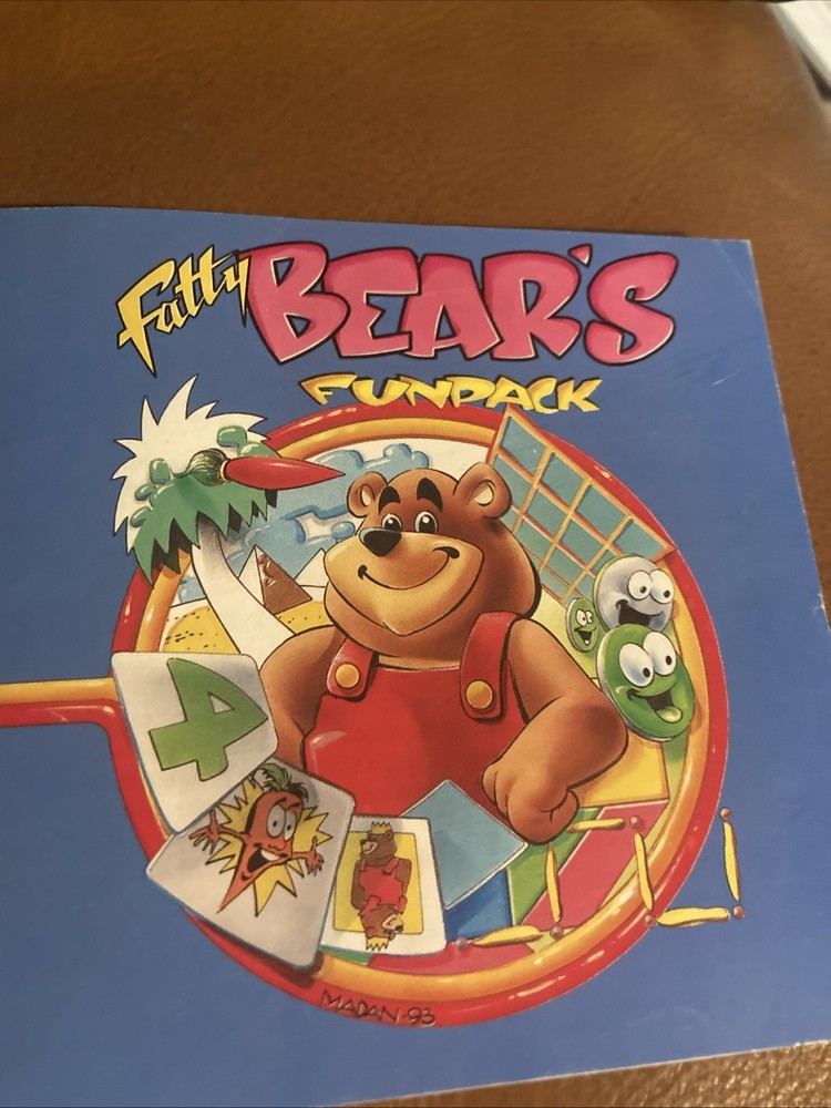 Fatty Bear's Funpack  PC CD-ROM Rare Manuel Only