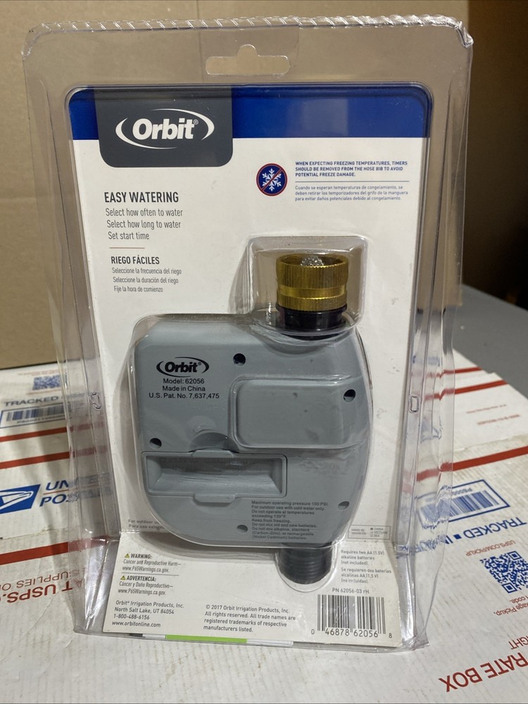 Orbit Digital Hose Timer 1-Outlet | Programmable Watering Faucet Timer e1