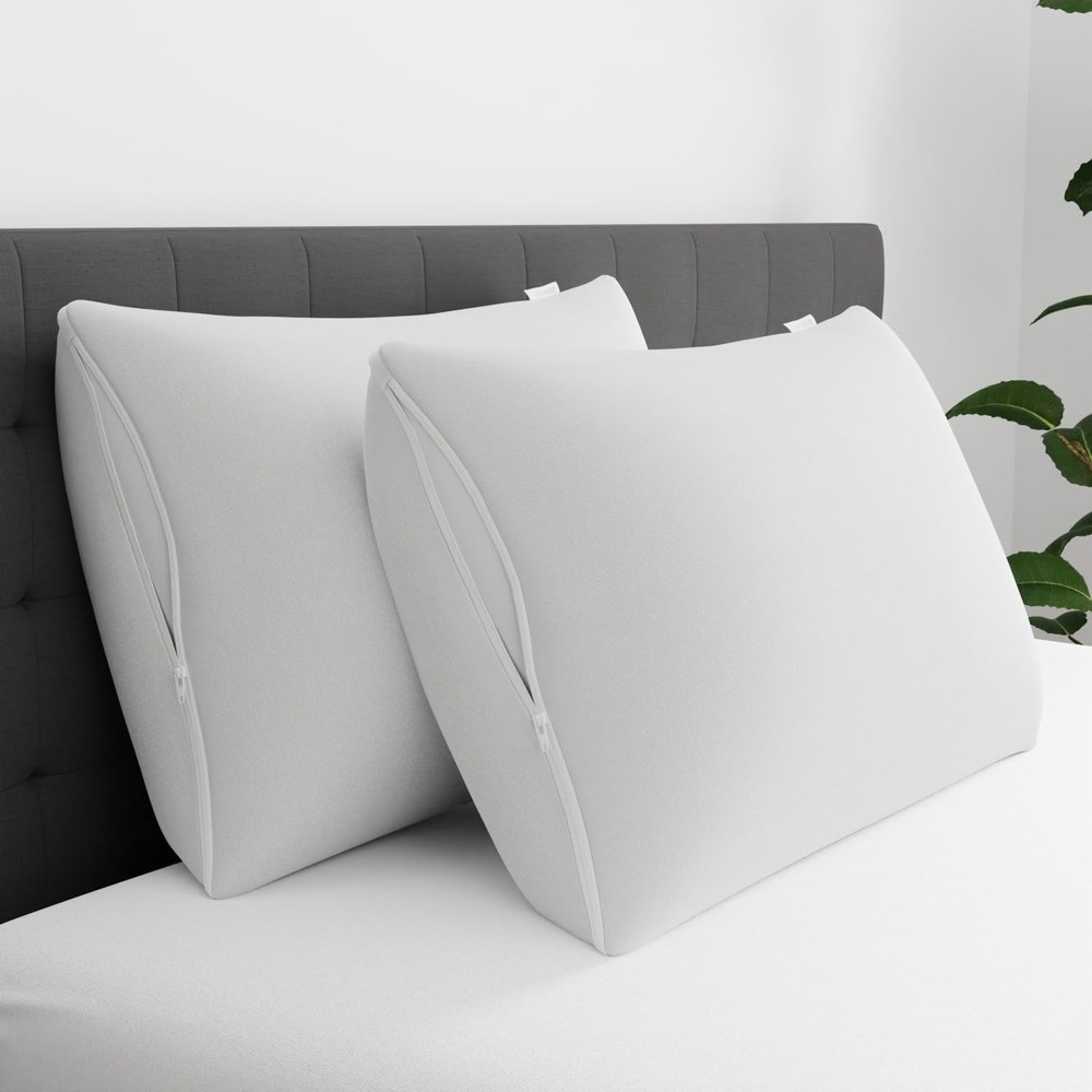 Set of 4 Standard/Queen AllerEase Pillow Protectors - Moisture Wicking, Advan...