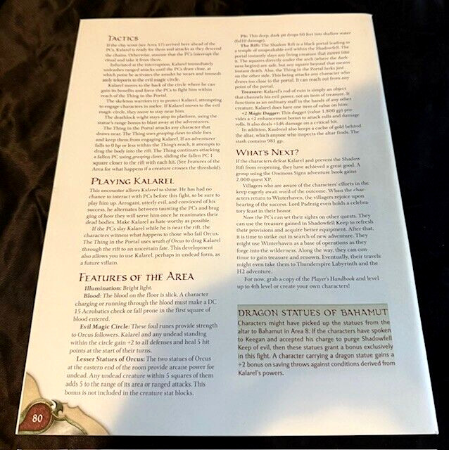 Dungeons & Dragons Keep on the Shadowfell Adventure