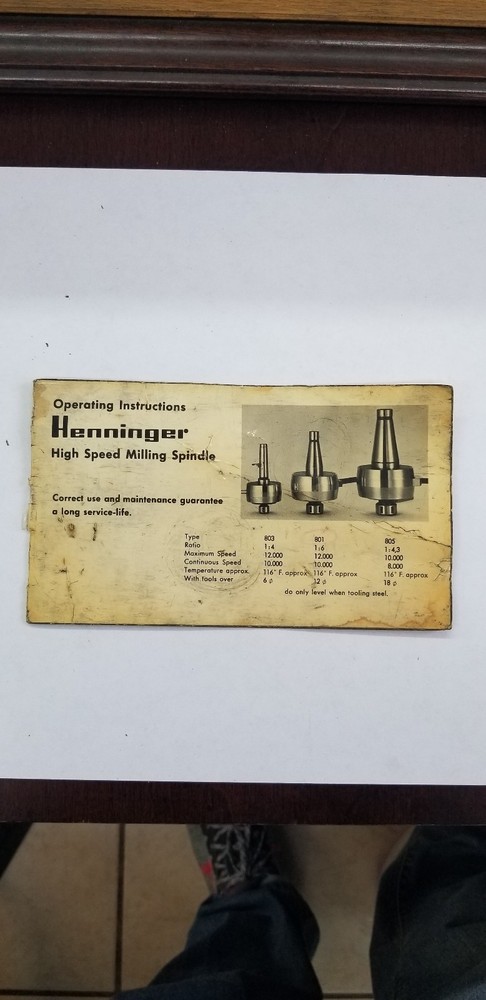 High Speed Milling Spindle
